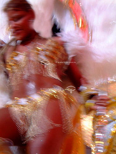  Woman dancing in the parade at the Sambodromo - Carnival 2003 - Rio de Janeiro city - Rio de Janeiro state - Brazil 