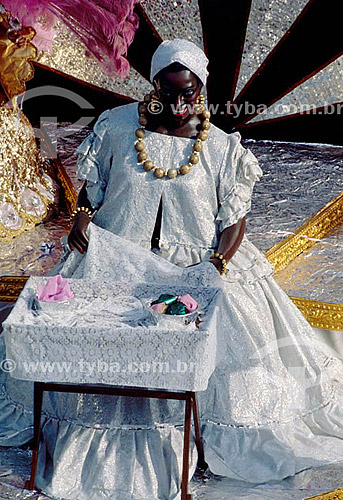  Baiana, allegorical float - Carnival - Rio de Janeiro city - Rio de Janeiro state - Brazil 