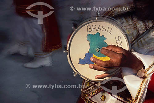  Bateria (drum section) - Carnival - parade - Rio de Janeiro city - Rio de Janeiro state - Brazil 