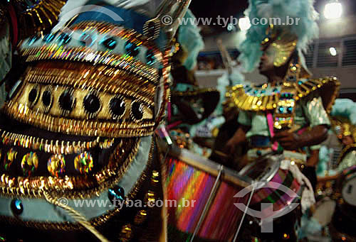  Bateria (drum section) - Carnival - parade - Rio de Janeiro city - Rio de Janeiro state - Brazil 