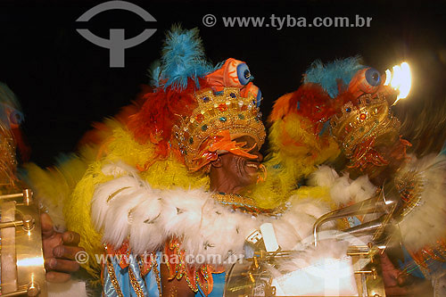  Rio Carnival of 2005 - Imperatriz Leopoldinense School parade - Sambadrome - Rio de Janeiro city - Rio de Janeiro state - Brazil 