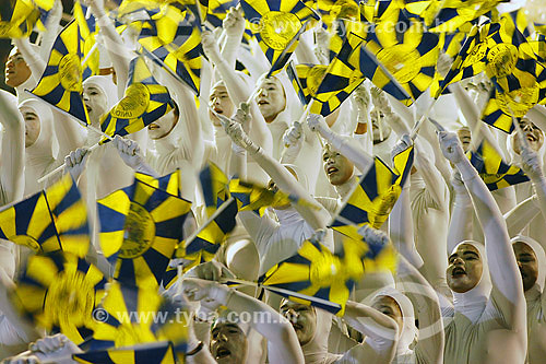  Rio Carnival of 2005 - Unidos da Tijuca School parade - Sambadrome - Rio de Janeiro city - Rio de Janeiro state - Brazil 