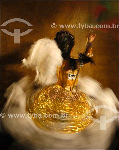  Samba school standard-bearer rotating - Rio de Janeiro city - Rio de Janeiro state - Brazil 