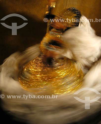  Samba school standard-bearer rotating - Rio de Janeiro city - Rio de Janeiro state - Brazil 