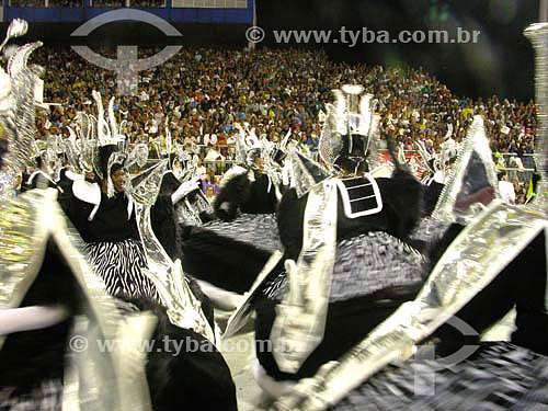  Baianas parading at the Sao Paulo sambadrome - 