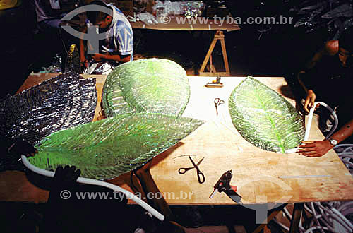  Preparations for the Carnival, barracao - Rio de Janeiro city - Rio de Janeiro state - Brazil 