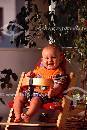  Baby on a chair 