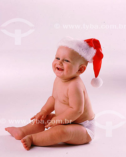  Baby with santa klaus cap- Ian 
