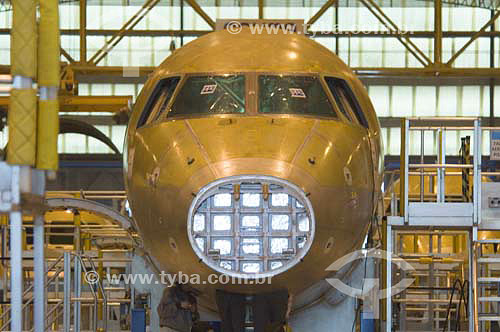  Production line of Embraer Aeroplane EMB-170 - Embraer fabric in Sao Jose dos Campos city - Sao Paulo state - Brazil 