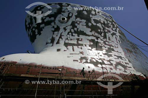  Itaituba ship being fixed - RENAVE Shipyard  - Niteroi city - Rio de Janeiro state (RJ) - Brazil