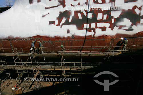  Itaituba ship being fixed - RENAVE Shipyard  - Niteroi city - Rio de Janeiro state (RJ) - Brazil