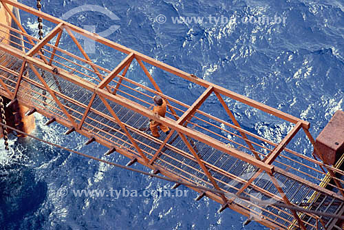  Worker at a petroleum platform - Brazil 