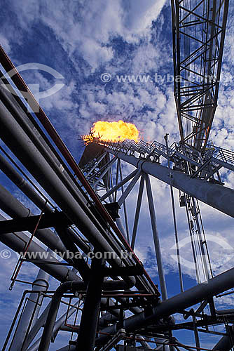  Oil industry - Oil platform Campos Bay - Rio de Janeiro state - Brazil 