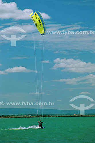  Kite Surf on Paulo Afonso`s dam - Bahia state - Brazil 