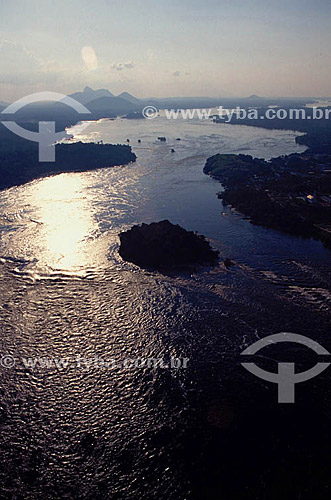 Aerial View of Negro River - Amazon Region - Brazil 