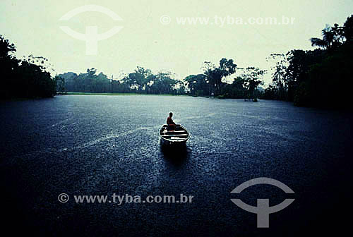  Man on the boat - Amazon Region - Brazil 