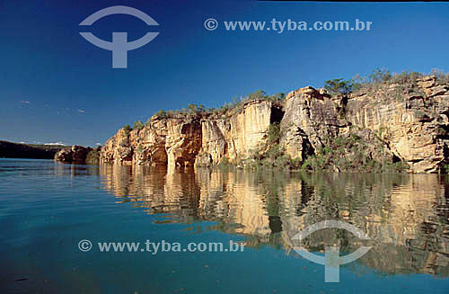  Canyon of Sao Francisco River - Caatinga vegetation - Brazil 