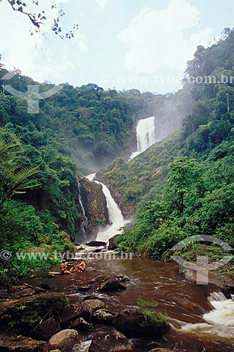  Veados waterfall - Planalto River - Chapada dos Veadeiros National Park * - Cerrado Region - Goias state - Brazil  * The park is a UNESCO World Heritage Site since 16-12-2001. 