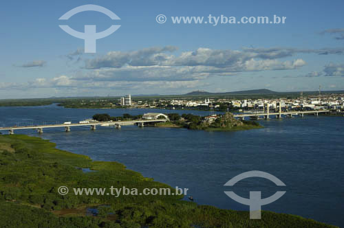  Bridge above Sao Francisco river - BR 407 road - Juazeiro town - Bahia state - Brazil 
