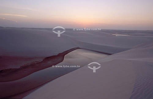  Sunset at the Lençois Maranhenses National Park - Maranhao state - Brazil 