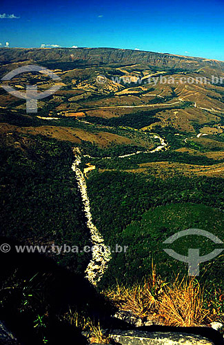  Casca d`Anta waterfall - Canastra Mountain Range National Park - Minas Gerais state - Brazil 