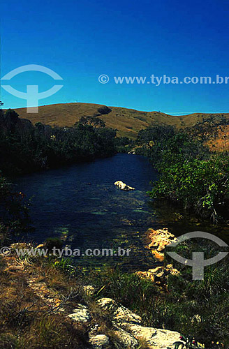  Sao Francisco River spring - Canastra Mountain Range National Park - Minas Gerais state  - Brazil 