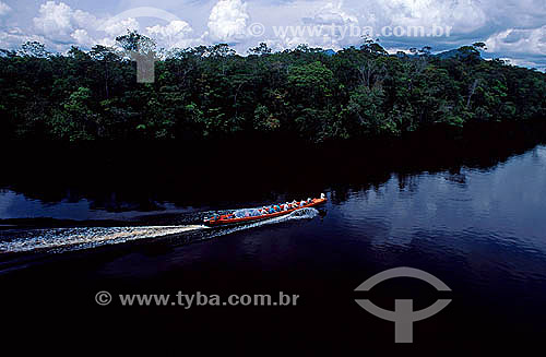  Boat with tourists - Amazon Rainforest - Venezuela 