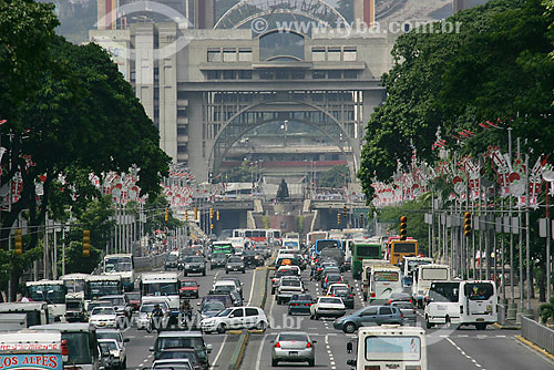  Cars at avenue in Caracas   - Caracas city - Capital District - Venezuela