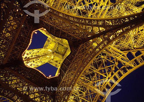  Eiffel Tower at night - Paris - France 