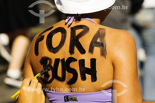  Manifestation against George W Bursh in Sao Paulo city - Paulista Avenue - Sao Paulo state - Brazil - 2007/03/08 