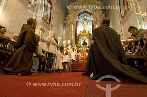  Interior of the church Santo Antonio Alem do Carmo - Salvador city - Bahia state - Brazil 
