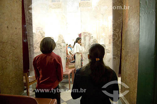  Interior of the church Santo Antonio Alem do Carmo - Salvador city - Bahia state - Brazil 