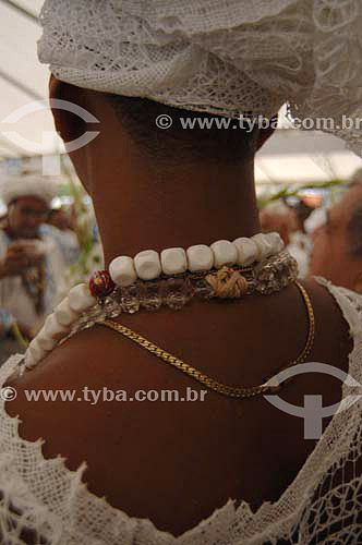  Adept - Orixas - Iemanjá cult - Umbanda and Candomble - African Brazilian religion - New Year`s Eve - Copacabana- Rio de Janeiro city - Rio de Janeiro state - Brazil  - 2005 