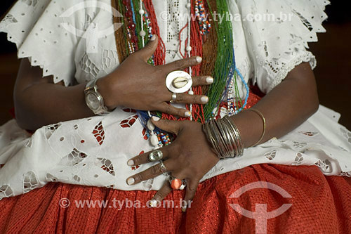  Woman with typical afro-brazilian ornamentals 