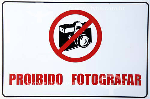  Plate - forbidden to photograph  