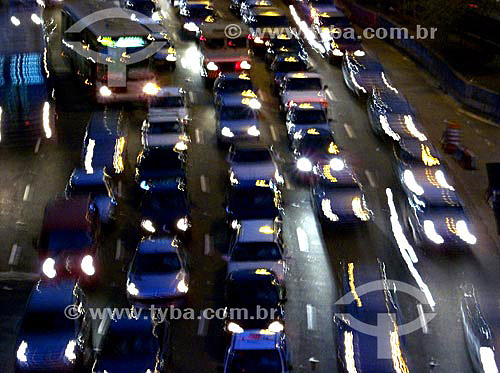  Traffic in Sao Paulo city - Sao Paulo State - Brazil 