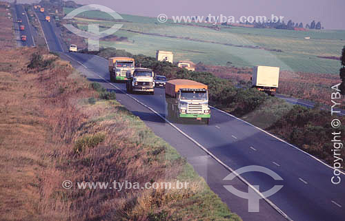  Road - Transport - Trucks at a highway in south Brazil 