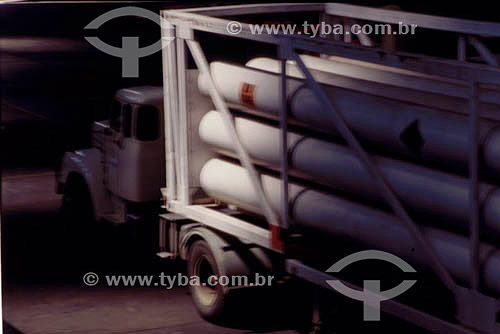  Truck loaded with flammable items 