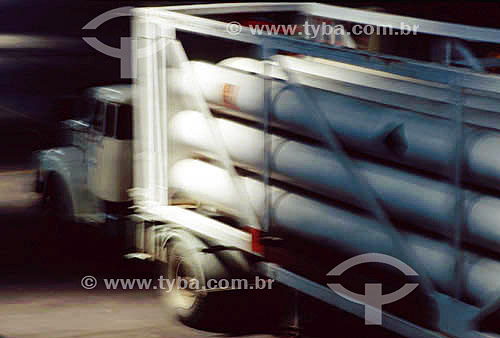  Truck loaded with flammable items 