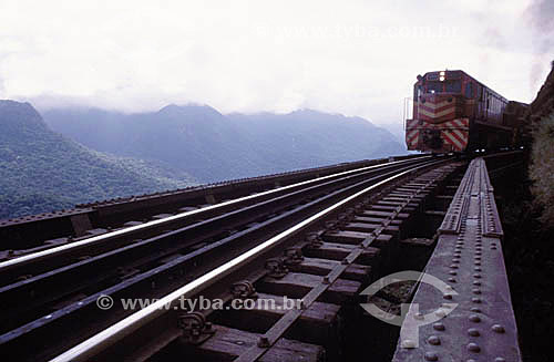  Train at Curitiba-Paranagua railroad - Mar mountain range - Graciosa Mountain range - Parana state - Brazil 