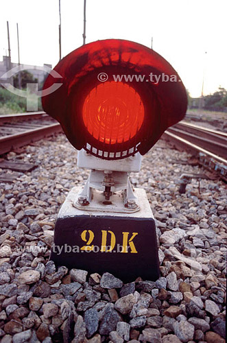  Detail of a railway traffic signal 