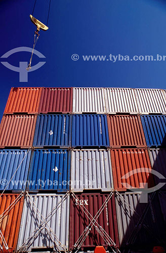  Loading containers on the port - Espirito Santo state - Brazil 