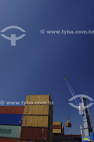  Export - Containers - Rio de Janeiro city Port - Rio de Janeiro state - Brazil - August 2006 