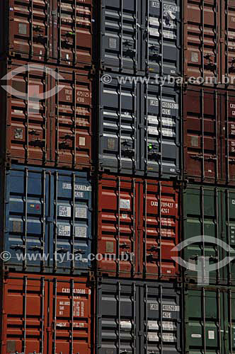  Export - Containers - Rio de Janeiro city Port - Rio de Janeiro state - Brazil - August 2006 