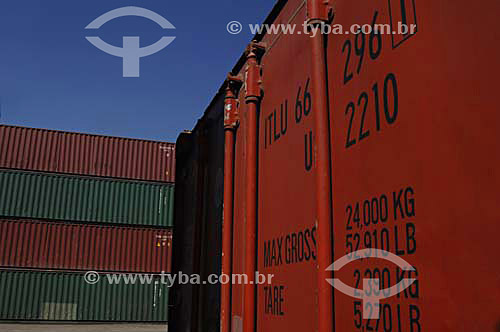  Export - Containers - Rio de Janeiro city Port - Rio de Janeiro state - Brazil - August 2006 