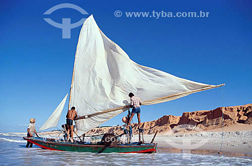  The raft, typical boat of the coast of Ceara State - Northeast Brazil 