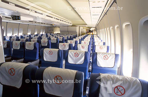  Air transport - Airplanes - Inside an airplane, seats 
