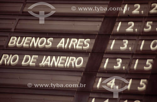  Airport arrival/departure board 
