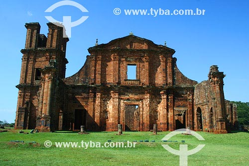  Subject: Ruin of the Jesuits temples Place: Sao Miguel region - Rio Grande do Sul state Data: 03/2008 