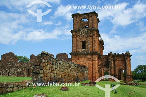  Subject: Ruin of the Jesuits temples Place: Sao Miguel region - Rio Grande do Sul state Data: 03/2008 